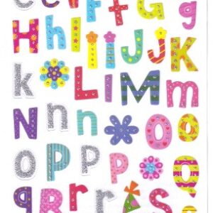 Docrafts - Craft Planet Fun Stickers Funky Alphabet