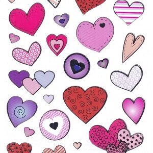 Docrafts - Craft Planet Fun Stickers Love Hearts