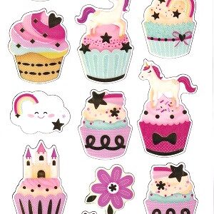 Docrafts - Craft Planet Fun Stickers Unicorns & Cupcakes