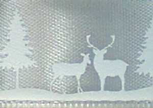 Docrafts - Create Christmas Ribbon - Snow Scene (Satin)