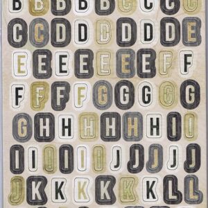 Docrafts - Festive Fauna Alphabet Thicker Stickers