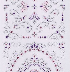 Docrafts Papermania - Glitter Dot Stickers Frames & Flourishes