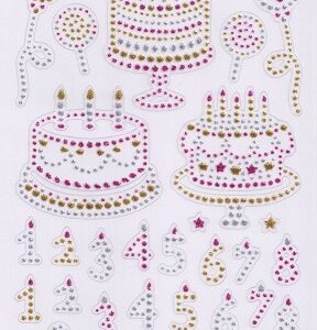 Docrafts Papermania - Glitter Dot Stickers Happy Birthday