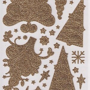 Docrafts Papermania - Glitterations Gold Filigree Trees