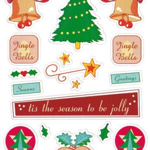 Docrafts Papermania - Traditional Trees & Pudding Cardstock Stickers