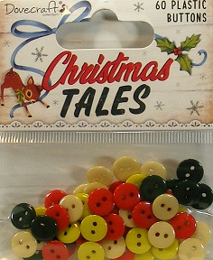 Dovecraft -  Christmas Tales Plastic Buttons