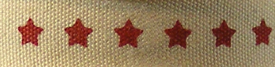 Dovecraft - Creative Ribbons - Red Stars Cotton)