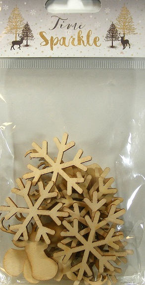 Dovecraft - Time To Sparkle 16 Wooden Shapes