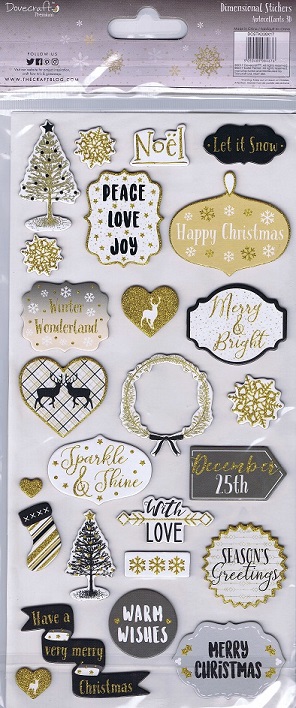 Dovecraft - Time To Sparkle Dimensional Stickers - Image 2