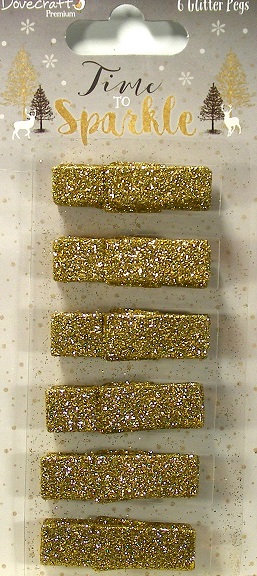 Dovecraft - Time To Sparkle Glitter Pegs