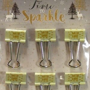 Dovecraft - Time To Sparkle Mini Bulldog Clips