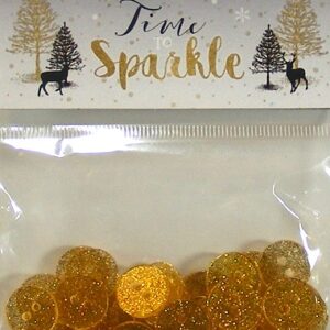 Dovecraft - Time to Sparkle Glitter Buttons