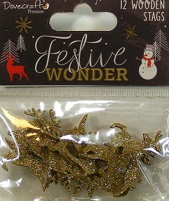 Dovecrafts - Festive Wonder Wooden Stags