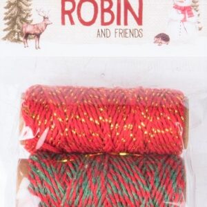 Dovecrafts - Little Red Robin And Friends Twine (3pk)