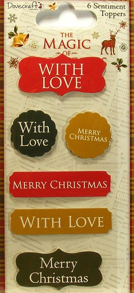 Dovecrafts - The Magic Of Christmas Sentiment Toppers