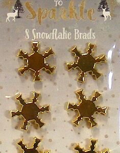 Dovecrafts - Time To Sparkle Snowflake Brads