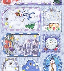 ED - Embossed Christmas Stickers