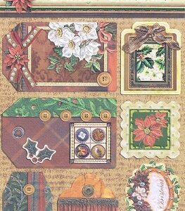 ED - Embossed Christmas Stickers