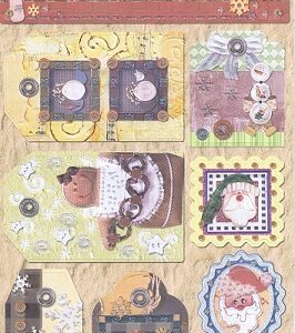 ED - Embossed Christmas Stickers