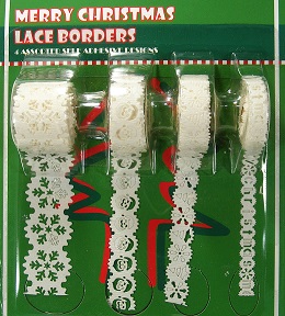 Express Gifts - Merry Christmas Lace Border Tapes