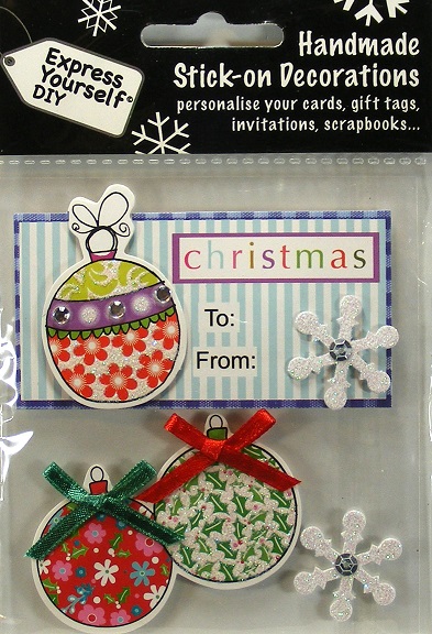 Express Yourself DIY - Stick On Decks Baubles