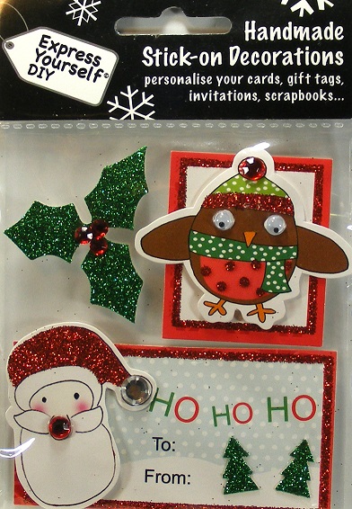 Express Yourself DIY - Stick On Decks Santa