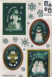 Ez Rub On Transfers - Snow Buddies