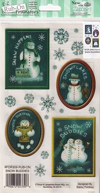 Ez Rub On Transfers - Snow Buddies