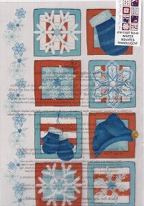 Ez Rub On Transfers - Winter Squares (Translucent)