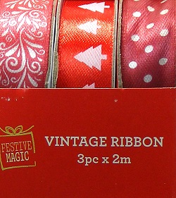 Festive Magic - Vintage Ribbon - Trees