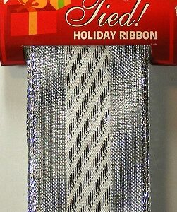 Fit To Be Tied - Holiday Ribbon (Silver & White)