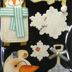 GCS Embellishments - Snowman In Bed