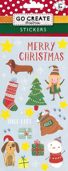 Go Create - Christmas Stickers (Coloured)