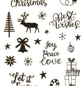 Go Create - Christmas Stickers (Gold)
