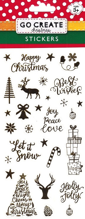 Go Create - Christmas Stickers (Gold)