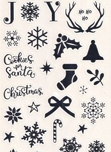 Go Create - Christmas Stickers (Silver)