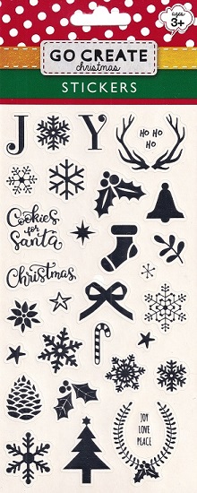 Go Create - Christmas Stickers (Silver)