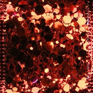HFA Christmas Ribbon - Red Glitter Flakes Design