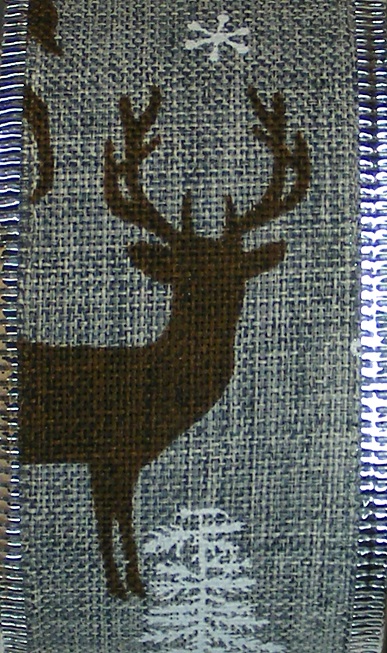 HFA Christmas Ribbon - Stag Design