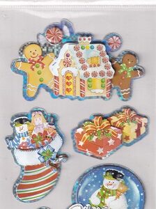 Handwork Stickers - Merry Christmas Gingerbread Stickers