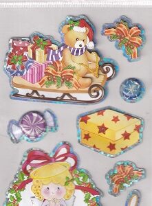Handwork Stickers - Merry Christmas Sleigh Stickers