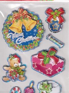 Handwork Stickers - Merry Christmas Wreath Stickers