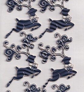 Hobbycraft - Blue Reindeer Ripple Stickers