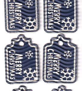 Hobbycraft - Blue Ripple Stickers - Tag