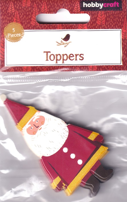 Hobbycraft - Christmas Toppers - Santa (5pk)