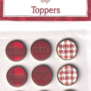 hobbycraft christmas toppers sentiments (9pk)