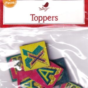 hobbycraft christmas toppers xmas wooden letters (8pk)