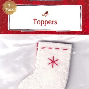 hobbycraft christmas toppers felt stockings (2pk)
