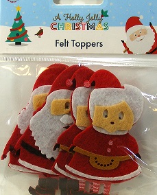 Hobbycraft - Holly Jolly Christmas - Mrs Santa Claus Felt Toppers