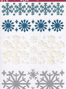 Hobbycraft - Shimmer Snowflake Stickers